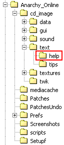 example of the Anarchy Online directory structure