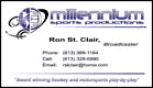 Millennium Sports Productions' Business Card